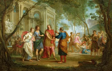 Roland Learns of the Love of Angelica and Medoro